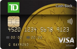 TD Cash Back Visa Infinite Card Logo
